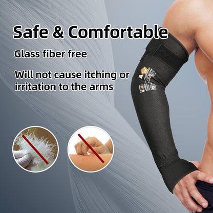 ANSI A4 Cut Resistant Arm Sleeves with UHMWPE, Lightweight and High-Strength, 15X Stronger than Steel, Comfort Protective Arm Guards for Gardening, Farming, Work, Construction, S913