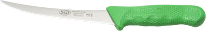 6" Commercial-Grade German Steel Boning Knife, Curved, Green