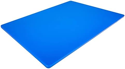 Extra Large 24 x 18 Blue Cutting Board - 1/2" Thick HDPE Plastic for Fish and Seafood, Restaurant Quality Poly, NSF for Commercial Kitchens