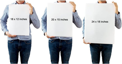 Extra Large 24 x 18 Blue Cutting Board - 1/2" Thick HDPE Plastic for Fish and Seafood, Restaurant Quality Poly, NSF for Commercial Kitchens