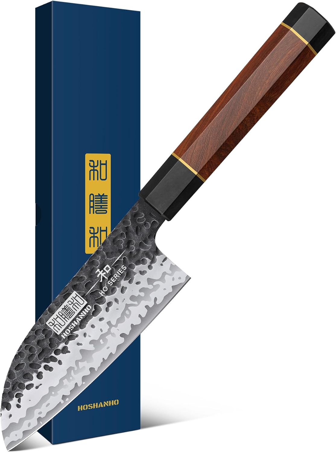 7" Santoku Knife, Japanese High Carbon Steel Kitchen Chef Knife