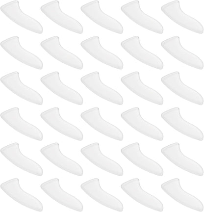100Pcs Knife Tip Protector Cover, 0.46" x 1.05" Plastic Blade Tip Guards for Kitchen Knife Tip Protection Sleeves, White