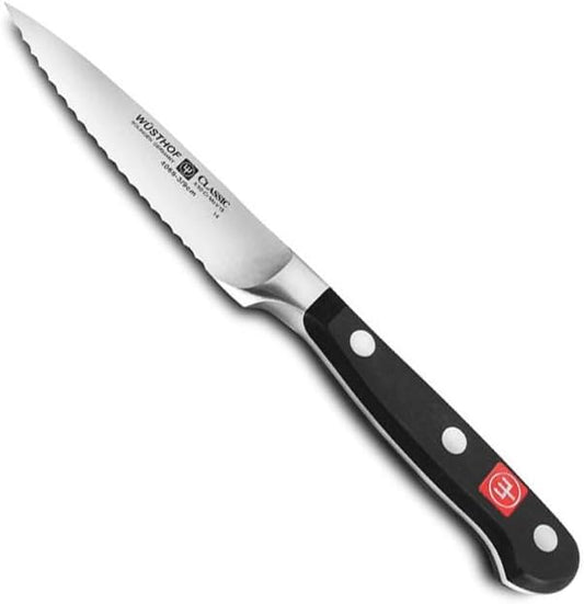 Wusthof Classic - 3 1/2" Full Serrated Paring Knife