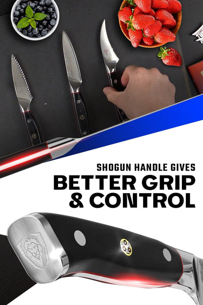 3-Pc Paring Knife Set - AUS-10V Damascus