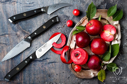 3-Pc Paring Knife Set - AUS-10V Damascus