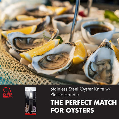 Stainless Steel Oyster Knife Plastic Handle
