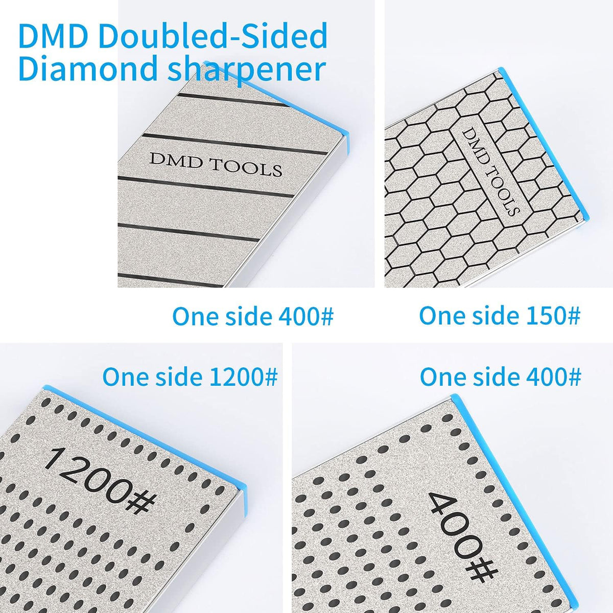 Double-Sided Diamond Sharpening Stone | Delux Diamond Whetstone | Professional Bench Stone | Knife Chisel Honing Stone| 10 Inch | (150/400#) | Durable Quality and Exquisite Design