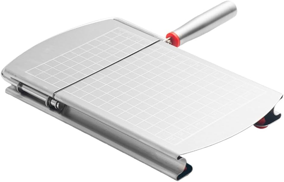 Multipurpose Cheese Slicer Cutter Board Cheese Slicers for Block Hand Slicer for Sausage Ham Fruit Vegetable Guillotine Style Kitchen Tool 8.66X8.26X1.18In