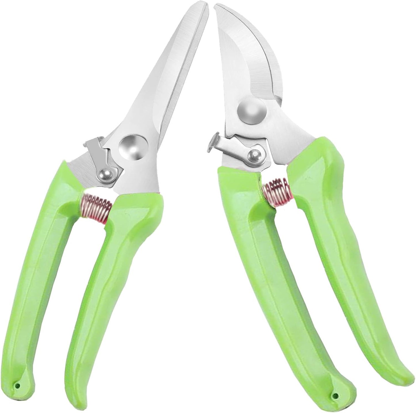 Premium Germany - Steel Pruning Shears, Work 3 Times Easier, Pruners Heady Duty, Sharp Garden Clippers Cuting Florist Flower, Hedge, Herb, Rose, Indoor Live Plants, Arthritis Weak Hand Snips