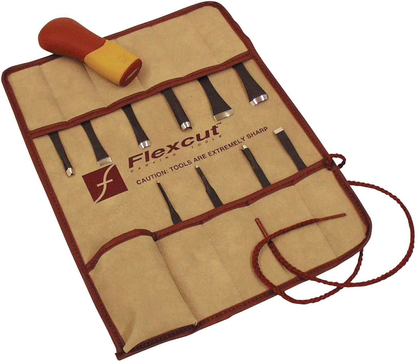 Wood Carving Tools | 11 Piece Craft Carver Set | Includes 10 1095 High Carbon Steel Blades and Interchangeable Ergonomic ABS Handle | SK107 | Made in the U.S.A.