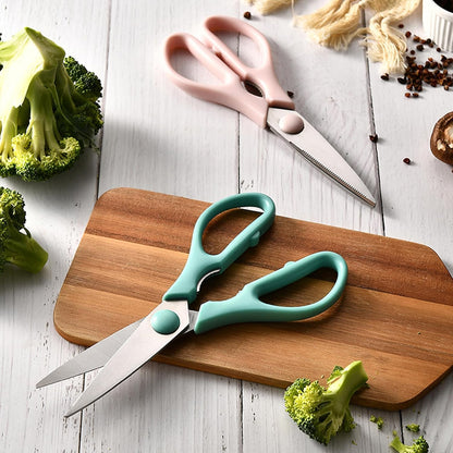 Pink Kitchen Shears, 8.5" Heavy Duty All Purpose Stainless Steel Scissors | Dishwasher Safe Kitchen Scissors With Soft Comfort-Grip Handle, Food & Meat Scissors, Home, Kitchen, Everyday Use