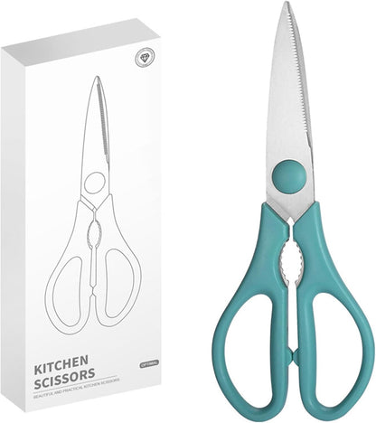 Pink Kitchen Shears, 8.5" Heavy Duty All Purpose Stainless Steel Scissors | Dishwasher Safe Kitchen Scissors With Soft Comfort-Grip Handle, Food & Meat Scissors, Home, Kitchen, Everyday Use