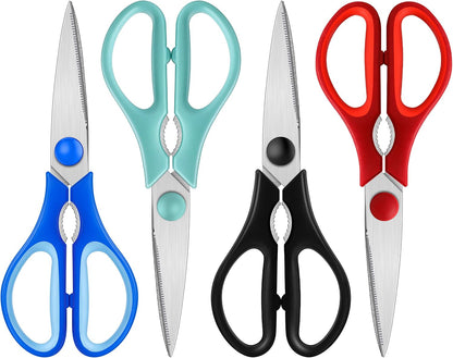 Pink Kitchen Shears, 8.5" Heavy Duty All Purpose Stainless Steel Scissors | Dishwasher Safe Kitchen Scissors With Soft Comfort-Grip Handle, Food & Meat Scissors, Home, Kitchen, Everyday Use