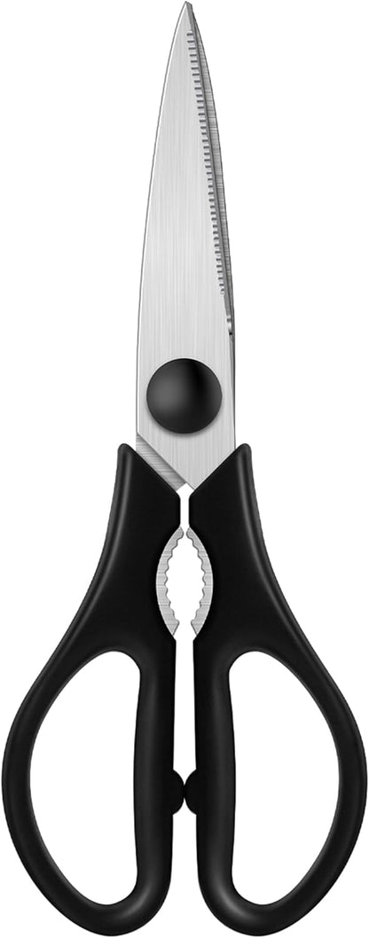 Pink Kitchen Shears, 8.5" Heavy Duty All Purpose Stainless Steel Scissors | Dishwasher Safe Kitchen Scissors With Soft Comfort-Grip Handle, Food & Meat Scissors, Home, Kitchen, Everyday Use