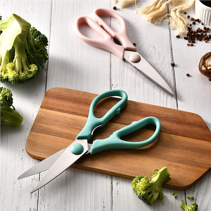 Pink Kitchen Shears, 8.5" Heavy Duty All Purpose Stainless Steel Scissors | Dishwasher Safe Kitchen Scissors With Soft Comfort-Grip Handle, Food & Meat Scissors, Home, Kitchen, Everyday Use