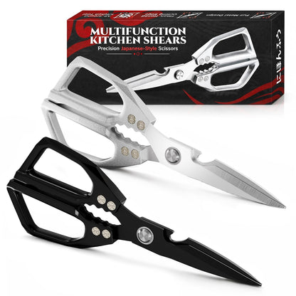 2 in 1 Kitchen Scissors for Food with Cutting Board, Safety Lock