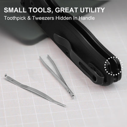 Uti Bear(Tool-Free Version) Folding Utility Knife, Quick Change Box Cutter EDC knife with 5PCS Razor Blades, Clutch Lock & Pocket Clip Small Pocket Knives for Men Women V3619JA6