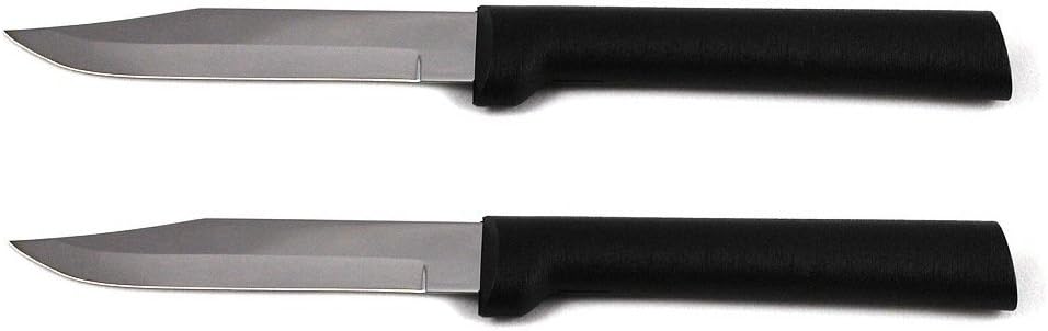 Regular Paring Knife (R101), Silver Handle | 3.25" Stainless Steel Blade, Silver Cast Aluminum Handle