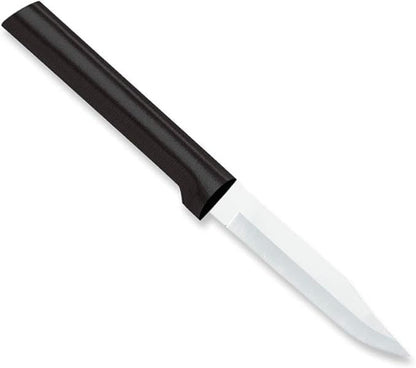 Regular Paring Knife (R101), Silver Handle | 3.25" Stainless Steel Blade, Silver Cast Aluminum Handle