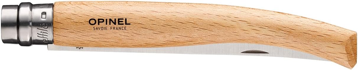 Effile Slimline Series Folding Fillet Knife – Slim Blade Folding Knife, Virobloc Locking Collar, Sustainably Harvested Wood Handles, Updated Blade Profile (Beechwood/No.12)