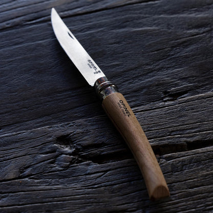 Effile Slimline Series Folding Fillet Knife – Slim Blade Folding Knife, Virobloc Locking Collar, Sustainably Harvested Wood Handles, Updated Blade Profile (Beechwood/No.12)