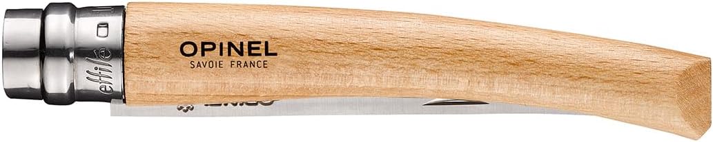 Effile Slimline Series Folding Fillet Knife – Slim Blade Folding Knife, Virobloc Locking Collar, Sustainably Harvested Wood Handles, Updated Blade Profile (Beechwood/No.12)