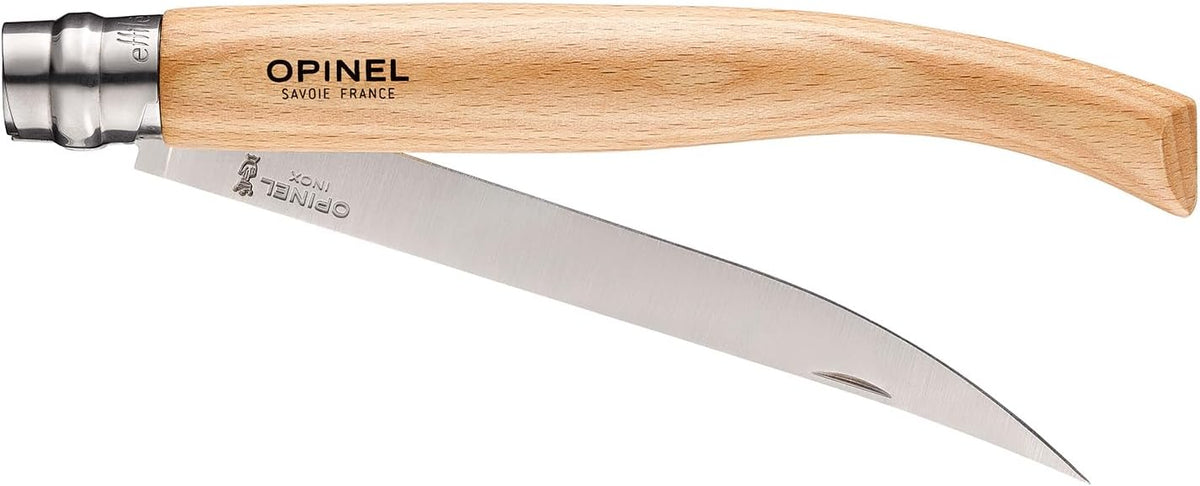 Effile Slimline Series Folding Fillet Knife – Slim Blade Folding Knife, Virobloc Locking Collar, Sustainably Harvested Wood Handles, Updated Blade Profile (Beechwood/No.12)