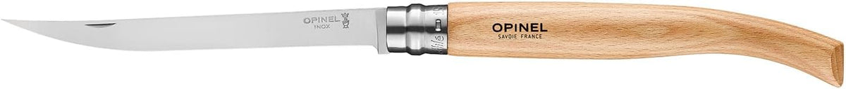 Effile Slimline Series Folding Fillet Knife – Slim Blade Folding Knife, Virobloc Locking Collar, Sustainably Harvested Wood Handles, Updated Blade Profile (Beechwood/No.12)