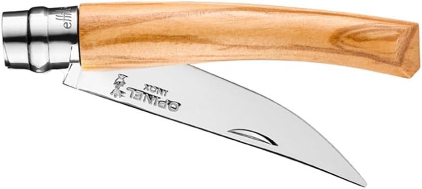 Effile Slimline Series Folding Fillet Knife – Slim Blade Folding Knife, Virobloc Locking Collar, Sustainably Harvested Wood Handles, Updated Blade Profile (Beechwood/No.12)