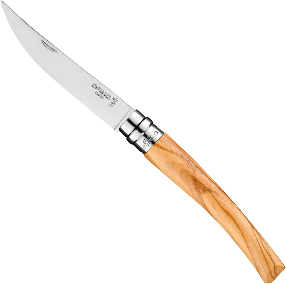 Effile Slimline Series Folding Fillet Knife – Slim Blade Folding Knife, Virobloc Locking Collar, Sustainably Harvested Wood Handles, Updated Blade Profile (Beechwood/No.12)