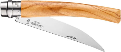 Effile Slimline Series Folding Fillet Knife – Slim Blade Folding Knife, Virobloc Locking Collar, Sustainably Harvested Wood Handles, Updated Blade Profile (Beechwood/No.12)
