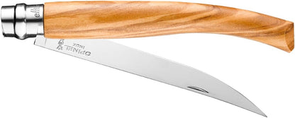 Effile Slimline Series Folding Fillet Knife – Slim Blade Folding Knife, Virobloc Locking Collar, Sustainably Harvested Wood Handles, Updated Blade Profile (Beechwood/No.12)