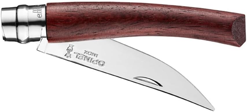 Effile Slimline Series Folding Fillet Knife – Slim Blade Folding Knife, Virobloc Locking Collar, Sustainably Harvested Wood Handles, Updated Blade Profile (Beechwood/No.12)