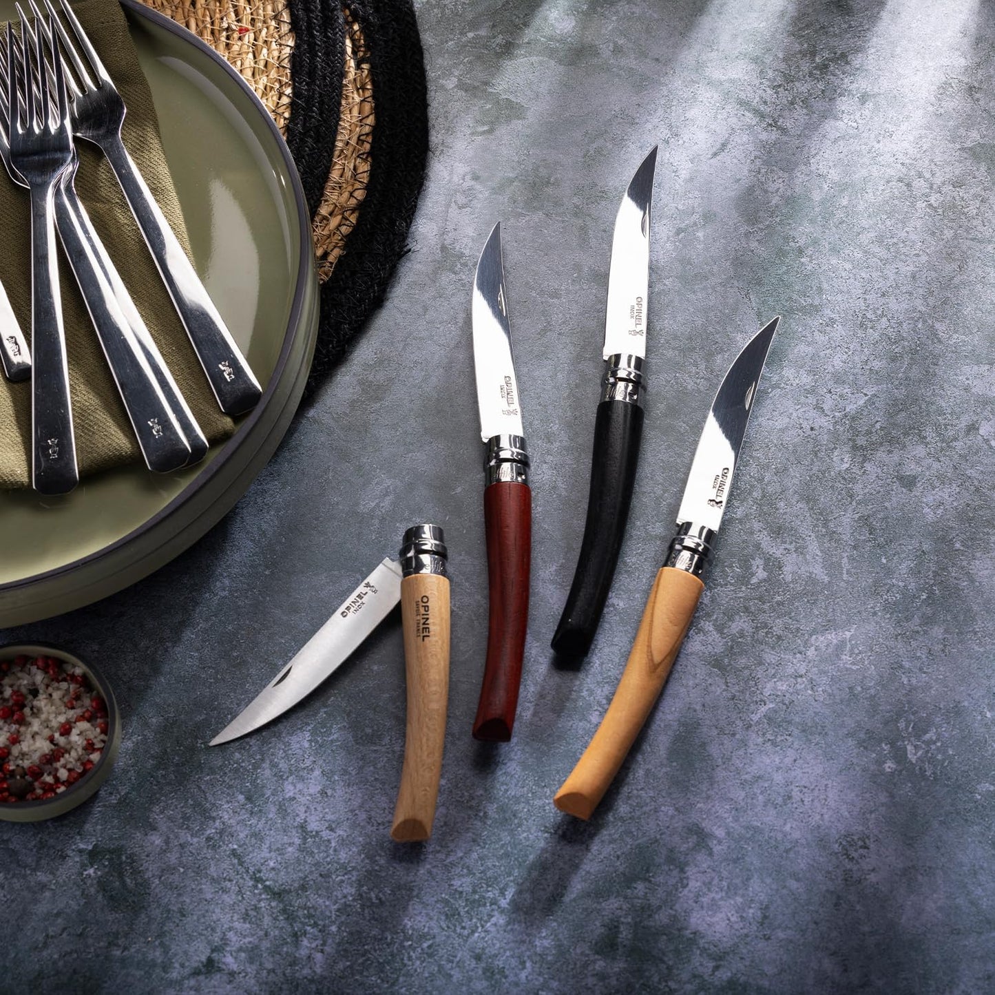 Effile Slimline Series Folding Fillet Knife – Slim Blade Folding Knife, Virobloc Locking Collar, Sustainably Harvested Wood Handles, Updated Blade Profile (Beechwood/No.12)