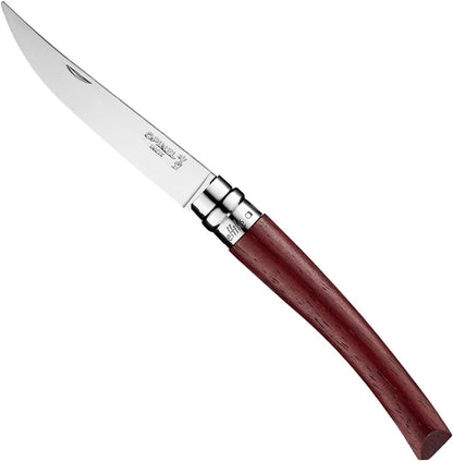 Effile Slimline Series Folding Fillet Knife – Slim Blade Folding Knife, Virobloc Locking Collar, Sustainably Harvested Wood Handles, Updated Blade Profile (Beechwood/No.12)