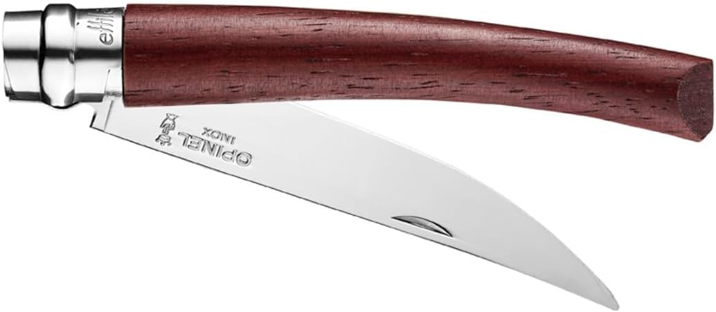 Effile Slimline Series Folding Fillet Knife – Slim Blade Folding Knife, Virobloc Locking Collar, Sustainably Harvested Wood Handles, Updated Blade Profile (Beechwood/No.12)