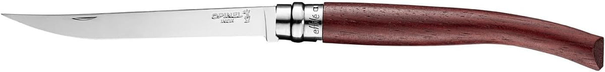Effile Slimline Series Folding Fillet Knife – Slim Blade Folding Knife, Virobloc Locking Collar, Sustainably Harvested Wood Handles, Updated Blade Profile (Beechwood/No.12)