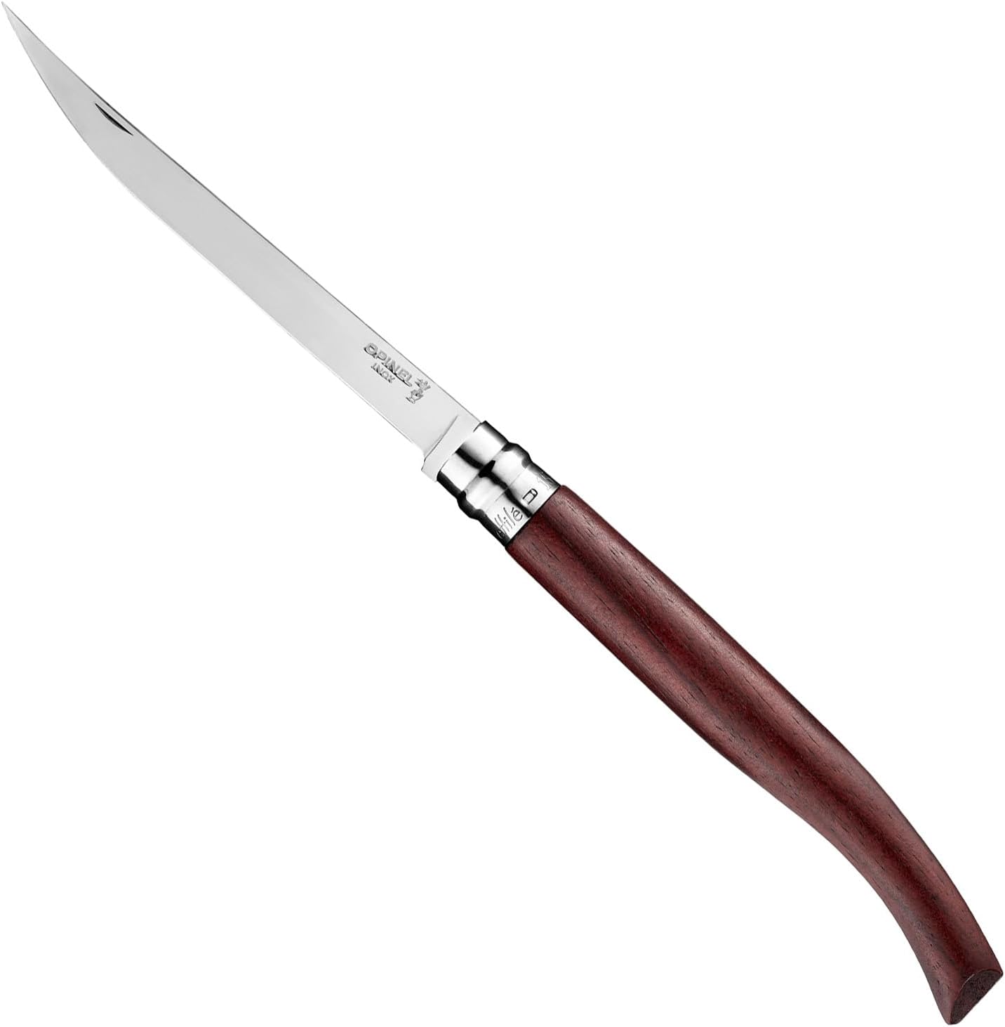 Effile Slimline Series Folding Fillet Knife – Slim Blade Folding Knife, Virobloc Locking Collar, Sustainably Harvested Wood Handles, Updated Blade Profile (Beechwood/No.12)