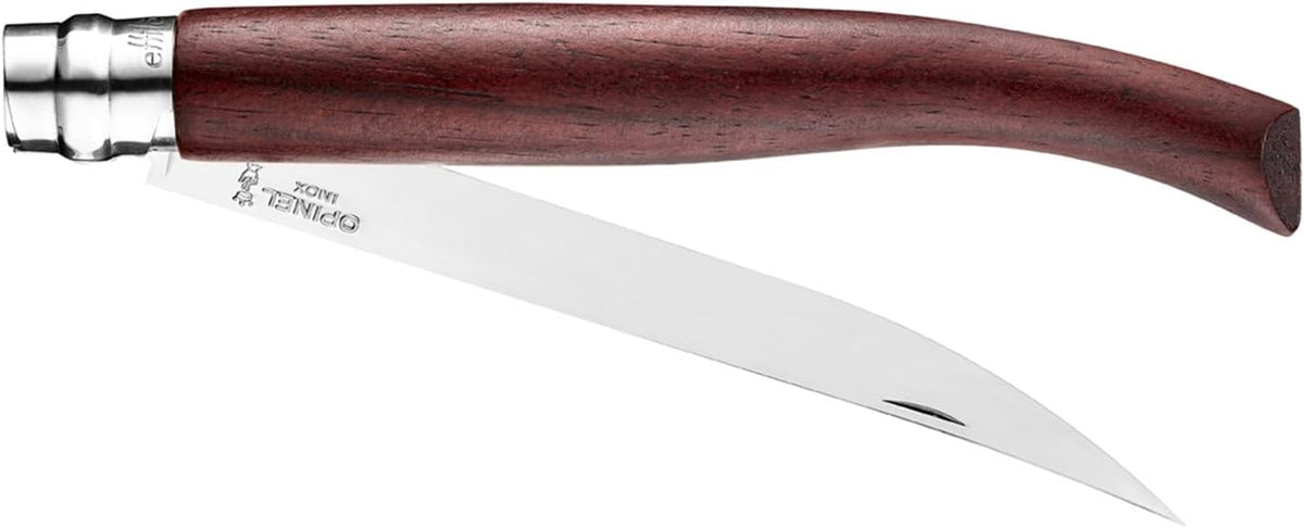 Effile Slimline Series Folding Fillet Knife – Slim Blade Folding Knife, Virobloc Locking Collar, Sustainably Harvested Wood Handles, Updated Blade Profile (Beechwood/No.12)