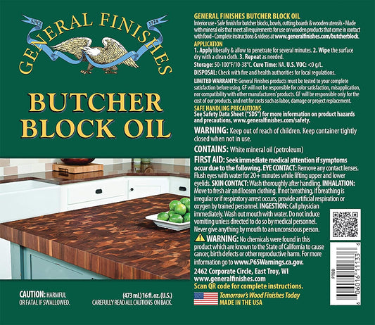 Butcher Block Oil, 1 Pint