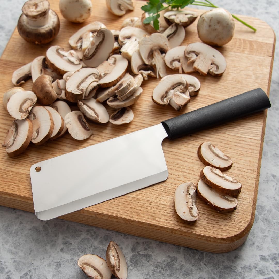 Chef’s Dicer Knife (W229), Black Handle | 5.25" Stainless Steel Blade, Black Resin Handle