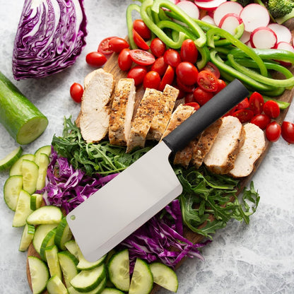 Chef’s Dicer Knife (W229), Black Handle | 5.25" Stainless Steel Blade, Black Resin Handle