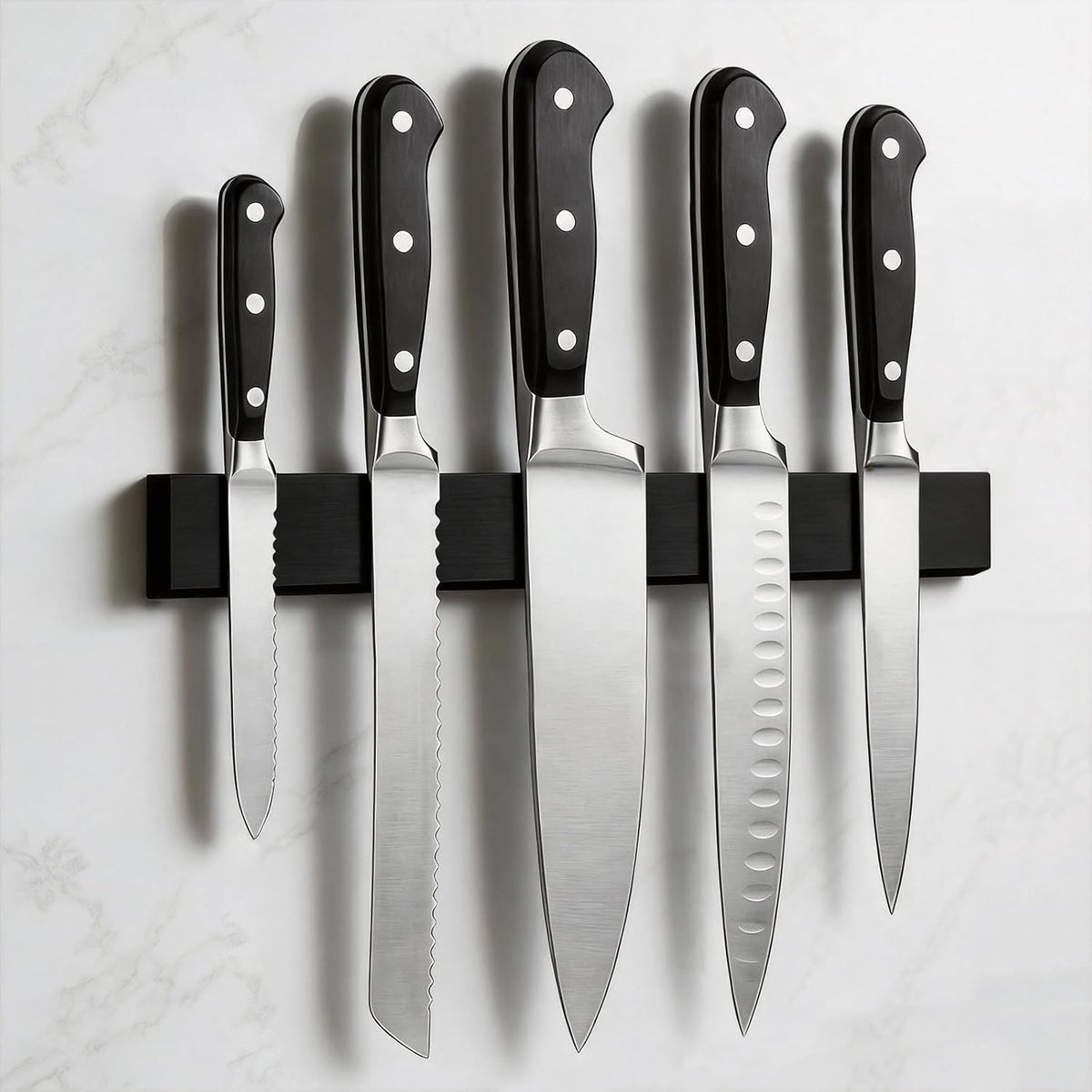 Large Magnetic Knife Strips, 24 Inch Magnetic Knife Holder for Wall | Wood