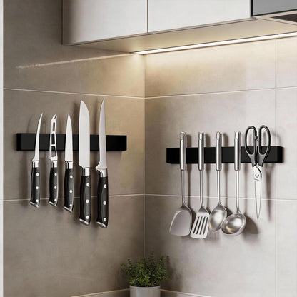 Large Magnetic Knife Strips, 24 Inch Magnetic Knife Holder for Wall | Wood