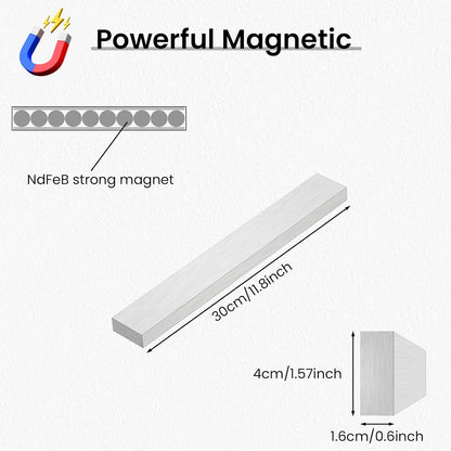 Large Magnetic Knife Strips, 24 Inch Magnetic Knife Holder for Wall | Wood