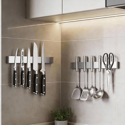 Large Magnetic Knife Strips, 24 Inch Magnetic Knife Holder for Wall | Wood