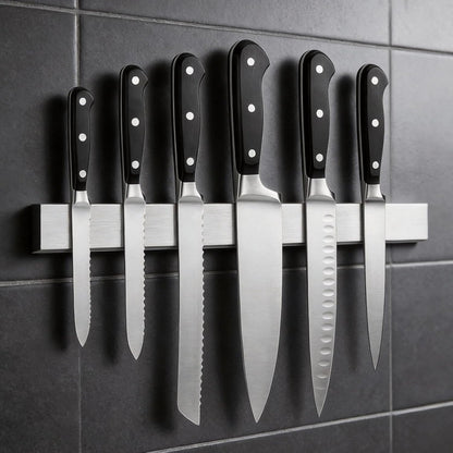 Large Magnetic Knife Strips, 24 Inch Magnetic Knife Holder for Wall | Wood