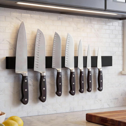 Large Magnetic Knife Strips, 24 Inch Magnetic Knife Holder for Wall | Wood
