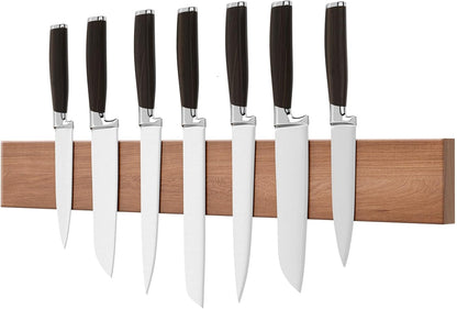 Large Magnetic Knife Strips, 24 Inch Magnetic Knife Holder for Wall | Wood