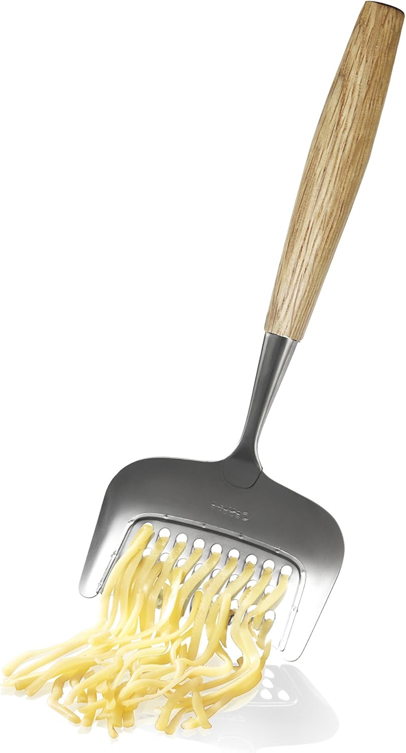 Stainless Steel Mini Cheese Knives - Oslo for All Types of Cheese - Multi-Functional Cheese Slicer - Handheld Slicer - Silver Non-Stick - Dishwasher Safe - for Kitchen Cooking